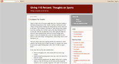 Desktop Screenshot of giving110percent.blogspot.com