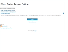 Tablet Screenshot of bluesguitarlessononline.blogspot.com