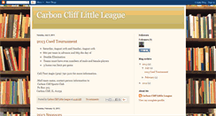 Desktop Screenshot of carbonclifflittleleague.blogspot.com