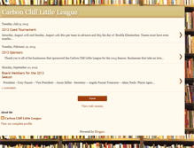 Tablet Screenshot of carbonclifflittleleague.blogspot.com