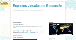 Desktop Screenshot of espaciosvirtualeseneducacion.blogspot.com