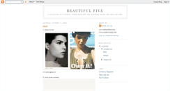 Desktop Screenshot of beautifulfive.blogspot.com