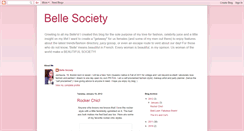 Desktop Screenshot of bellesociety.blogspot.com