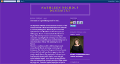 Desktop Screenshot of kathleennicholsdds.blogspot.com