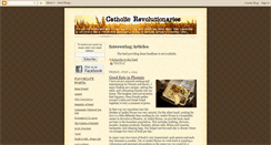 Desktop Screenshot of catholicrevolutionaries.blogspot.com