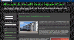 Desktop Screenshot of huntingtonparanormal.blogspot.com