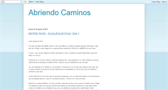 Desktop Screenshot of abriendocaminos85.blogspot.com