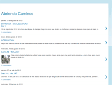 Tablet Screenshot of abriendocaminos85.blogspot.com