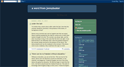 Desktop Screenshot of jonnybuster.blogspot.com