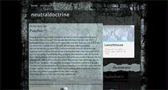 Desktop Screenshot of neutraldoctrine.blogspot.com