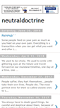 Mobile Screenshot of neutraldoctrine.blogspot.com