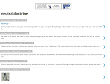 Tablet Screenshot of neutraldoctrine.blogspot.com