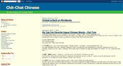 Desktop Screenshot of chitchatchinese.blogspot.com