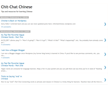 Tablet Screenshot of chitchatchinese.blogspot.com