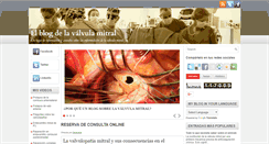 Desktop Screenshot of elblogdelavalvulamitral.blogspot.com
