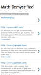 Mobile Screenshot of mathdemystified.blogspot.com