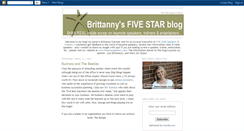Desktop Screenshot of brittannyfivestarblog.blogspot.com