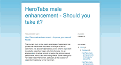 Desktop Screenshot of herotabs-male-enhancement.blogspot.com