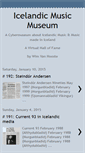 Mobile Screenshot of icelandicmusicmuseum.blogspot.com