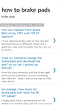 Mobile Screenshot of howtobrakepads.blogspot.com