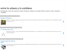 Tablet Screenshot of entrelourbanoylocotidiano.blogspot.com