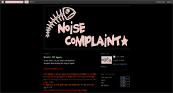 Desktop Screenshot of noisecomplaint.blogspot.com