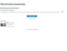 Tablet Screenshot of electricistasguatemala.blogspot.com