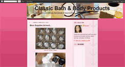 Desktop Screenshot of classicbathandbody.blogspot.com