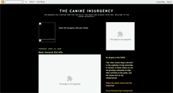 Desktop Screenshot of canineinsurgency.blogspot.com