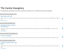 Tablet Screenshot of canineinsurgency.blogspot.com