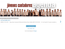 Tablet Screenshot of jovenescantadores.blogspot.com