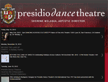 Tablet Screenshot of presidiodancetheatre.blogspot.com