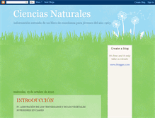 Tablet Screenshot of ciencia-s-naturales.blogspot.com