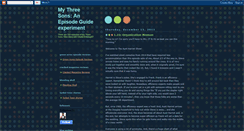 Desktop Screenshot of mythreesonsepguide.blogspot.com