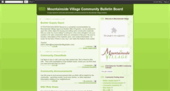 Desktop Screenshot of msvcommunity.blogspot.com