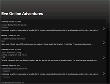 Tablet Screenshot of eveonlineadventures.blogspot.com