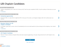 Tablet Screenshot of ldschaplaincandidates.blogspot.com