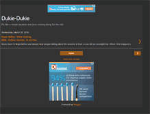 Tablet Screenshot of dukie-dukie.blogspot.com
