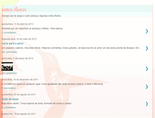 Tablet Screenshot of entre-flores.blogspot.com