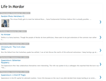 Tablet Screenshot of lifeinmordor.blogspot.com