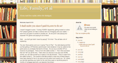 Desktop Screenshot of lifefamilyetal.blogspot.com