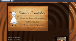 Desktop Screenshot of docesmariadocinho.blogspot.com
