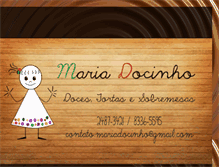 Tablet Screenshot of docesmariadocinho.blogspot.com