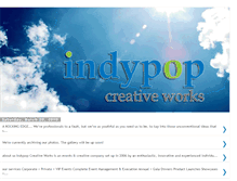 Tablet Screenshot of indypopcreativeworks.blogspot.com