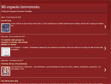Tablet Screenshot of miespacioirreverente.blogspot.com