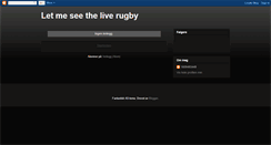 Desktop Screenshot of liveallrugbyonline.blogspot.com
