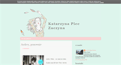 Desktop Screenshot of katarzynapieczaczyna.blogspot.com