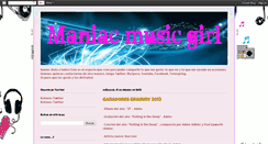 Desktop Screenshot of maniacmusicgirl.blogspot.com