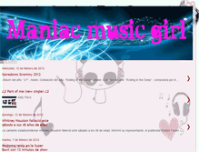 Tablet Screenshot of maniacmusicgirl.blogspot.com