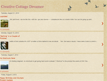 Tablet Screenshot of creativecottagedreamer.blogspot.com